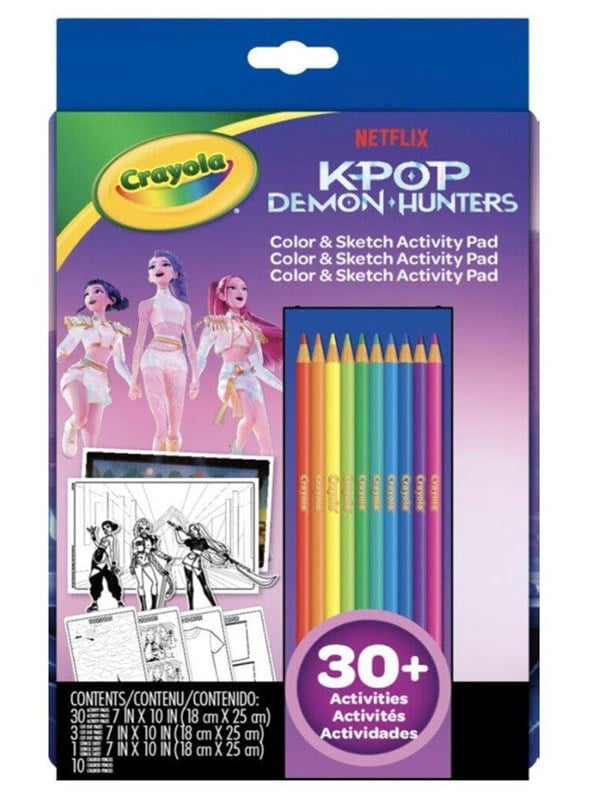 K POP KPDH CRAYOLA Color & Sketch Activity Pad