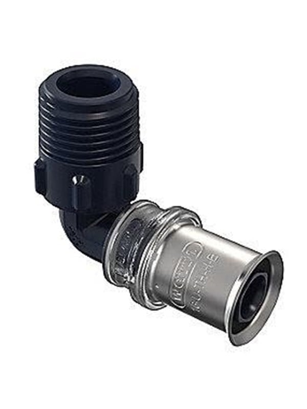 Wavin Tigris K5 vinkel med nippel 25 mm x 3/4''. PPSU. Til U, UP, H, B , TH bakker