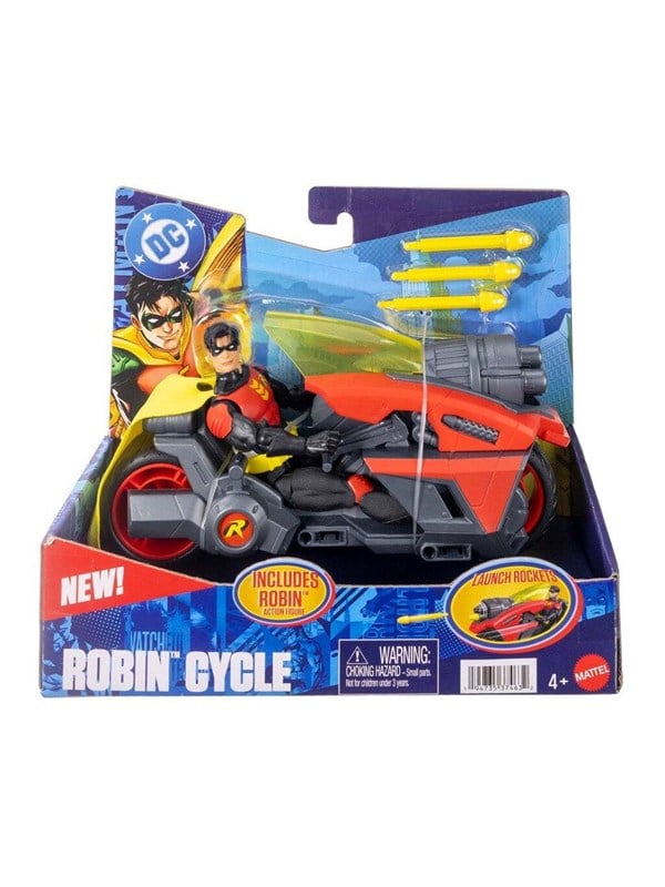 DC Universe Robin 15cm & Small Vehicle