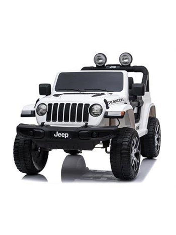 Jeep Wrangler Rubicon hvid med 4x12V Motor - Elbil - 6950241