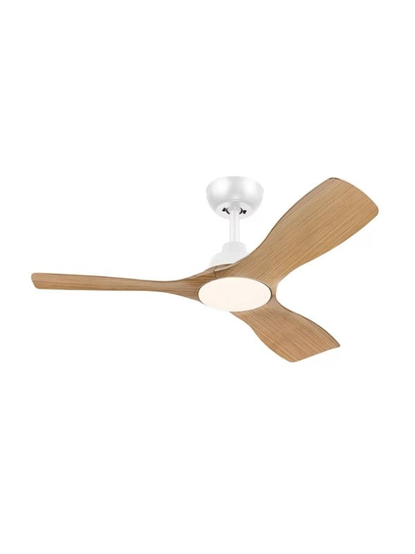 Loftventilatorlampe 106 cm, dæmpbar, justerbar hvid