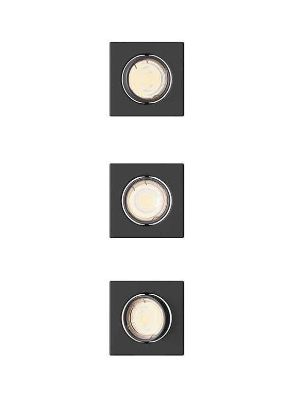 Philips Peridot Rec Kit Sq Aj 7W BL 3pk