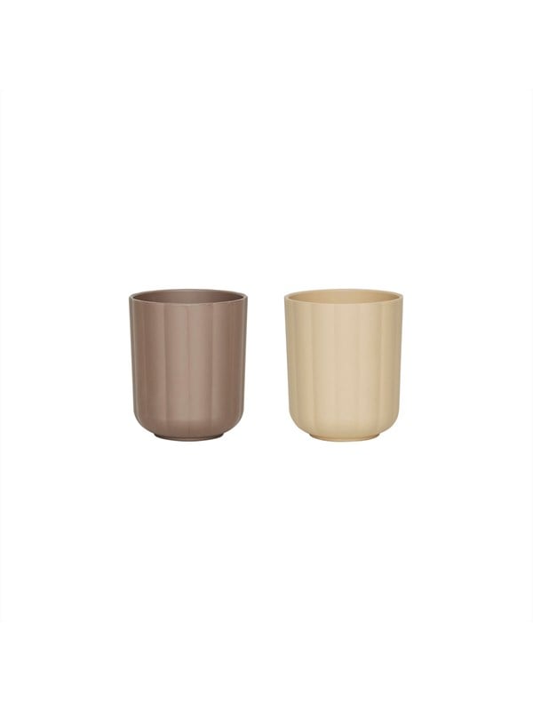 OYOY Kopper - 2-pak - Pullo - Taupe/Vanilla