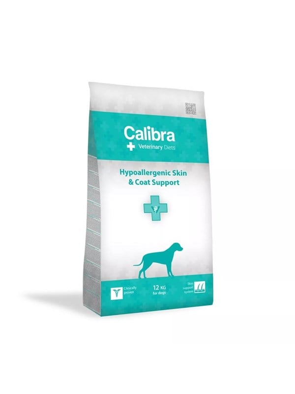 Hundefoder tørfoder - Calibra Veterinary Diets Hypoallergenic Skin & Coat, 12 kg