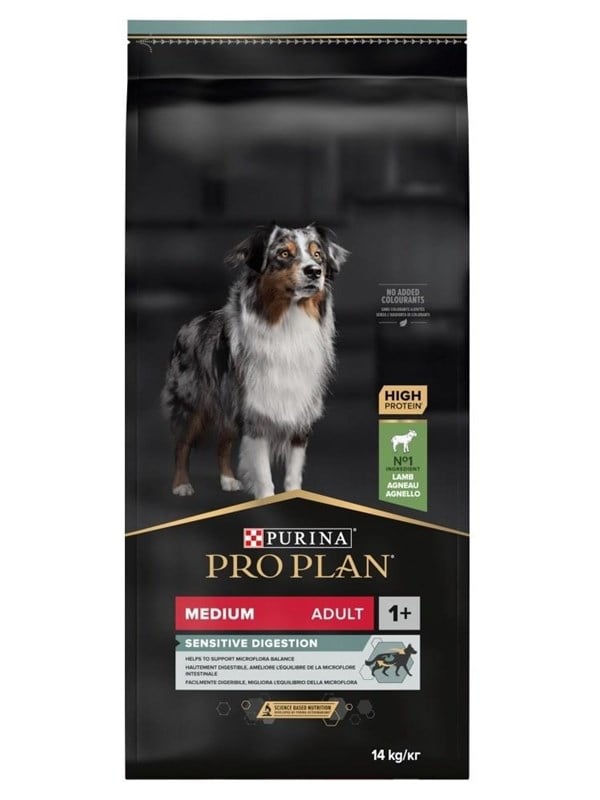PURINA NESTLE Medium Adult Sensitive Digestion with OPTIDIGEST 14 kg Lamb billede