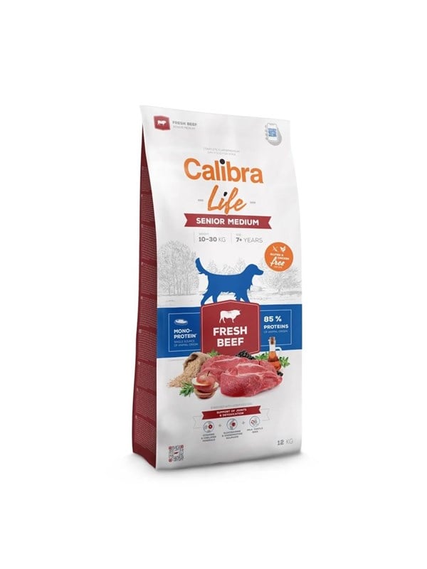 Calibra Life Senior Medium Fresh Beef - dry dog food - 12kg billede