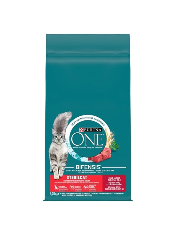 PURINA NESTLE One Sterilcat Wołowina - dry cat food - 9.75kg billede