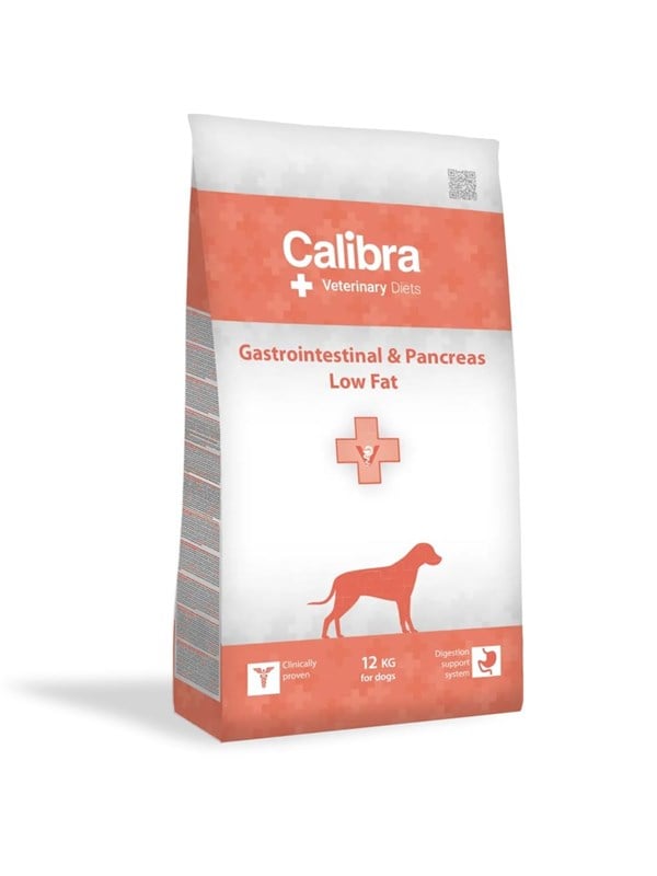 Hundefoder tørfoder Calibra Veterinary Diets Gastrointestinal & Pancreas Low Fat 12 kg