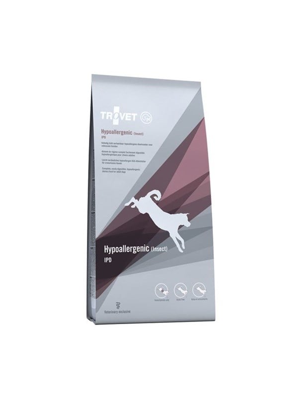 TROVET Hypoallergenic Insect IPD - dry dog food - 10kg billede