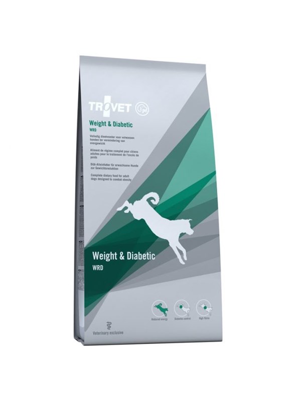 TROVET Weight & Diabetic WRD with chicken - dry dog food - 12.5 kg billede