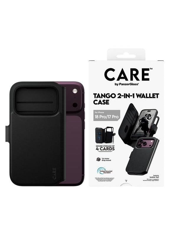 CARE by PanzerGlass Tango 2-in-1 Wallet Case Black w. MagSafe Apple iPhone 18 Pro | 17 Pro - Køb til DKK 219 - Spar 26%