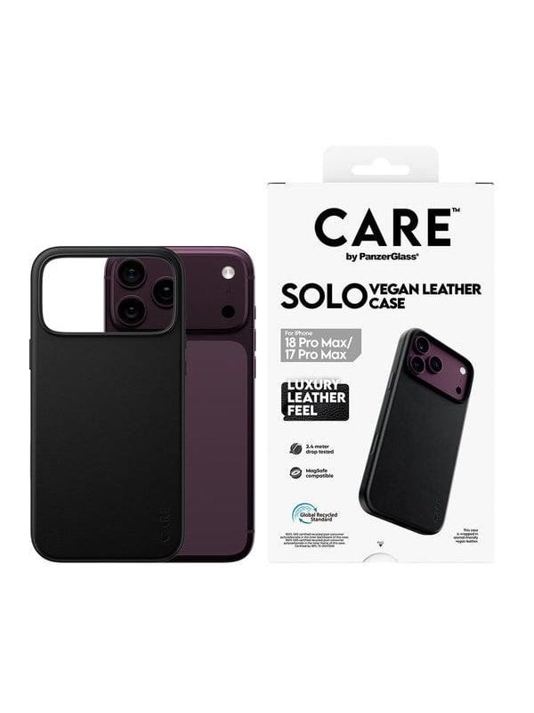 CARE by PanzerGlass Solo Case Black w. MagSafe Apple iPhone 18 Pro Max | 17 Pro Max