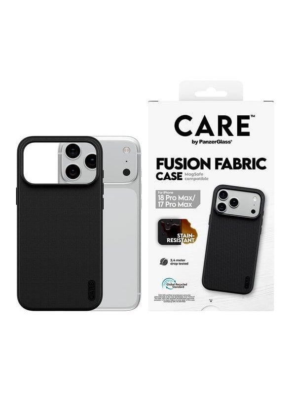 CARE by PanzerGlass Fusion Fabric Case Black w. MagSafe Apple iPhone 18 Pro Max | 17 Pro Max