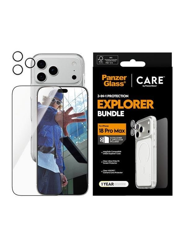 CARE by PanzerGlass Flagship 3-in-1 Bundle Apple iPhone 18 Pro Max - DKK 419 - Spar 20%