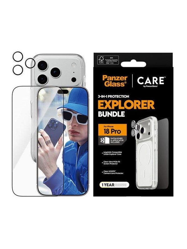 CARE by PanzerGlass Flagship 3-in-1 Bundle Apple iPhone 18 Pro - Køb til DKK 419 - Spar 20%