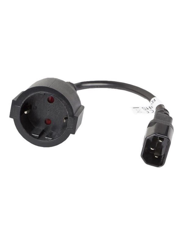 Lanberg - power cable - IEC 60320 C14 to power CEE 7/7 - 20 cm