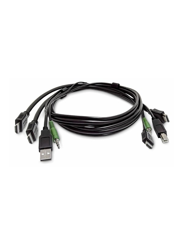 Startech - Adapterkabel - TAA-kompatibel - HDMI, USB Type A, 3,5 mm audiostik han til HDMI, USB Type B, 3,5 mm audiostik han - 1.8 m