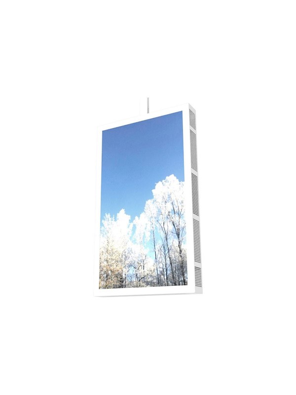 HI-ND mounting kit - portrait - for digital signage LCD panel - white - Maks - Maks størrelse 55"
