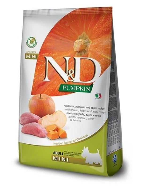 Farmina N&D Pumpkin sucha karma dla psów doroslych ras malych z dziczyzna 7kg