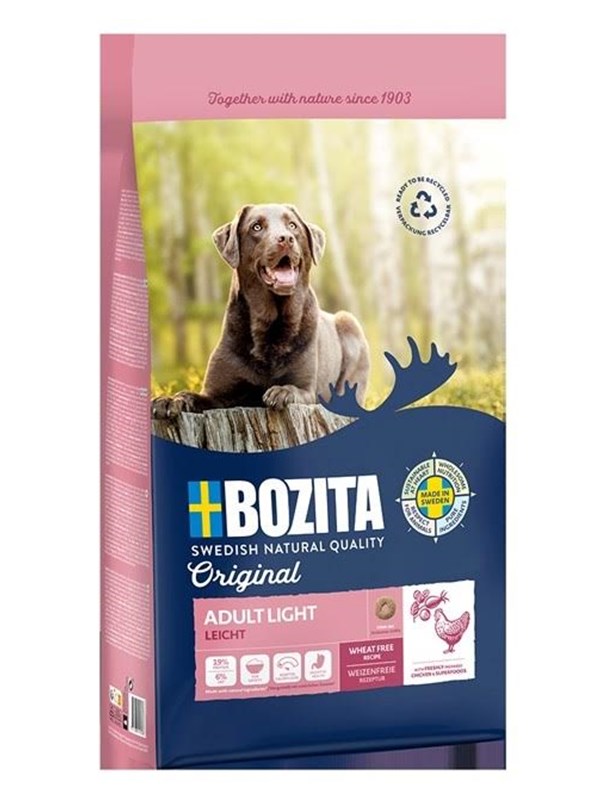 Hundefoder tørfoder BOZITA Original Adult Light kylling 12 kg