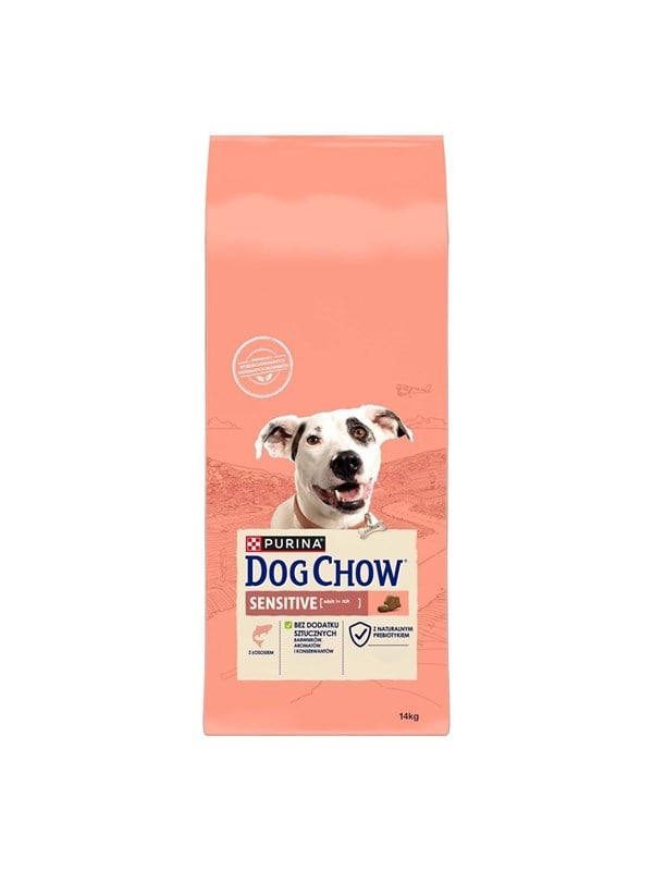 Hundefoder tørfoder Purina Dog Chow Sensitive Adult 14 kg - laks