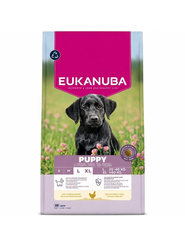 Eukanuba Premium Nutrition Puppy Large & Giant Breed Chicken - dry dog food - 18kg billede
