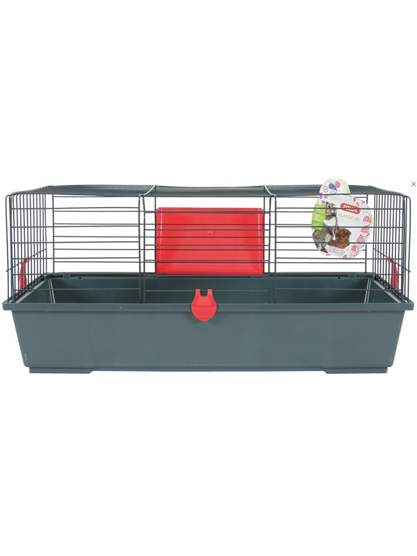 Zolux Classic 80 grey/red - cage for rodents billede