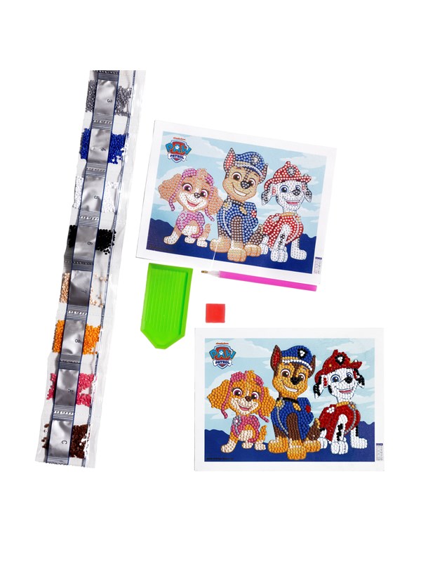 Micki Paw Patrol Diamond paint m/perler pind skabelon