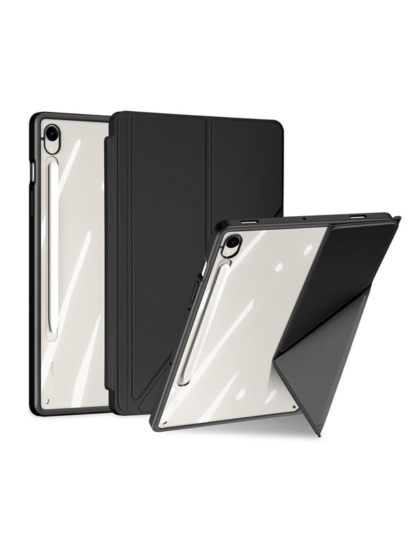 Dux Ducis Magi Case with Stylus Holder for Samsung Galaxy Tab S10 FE/S9/S9 FE - Black