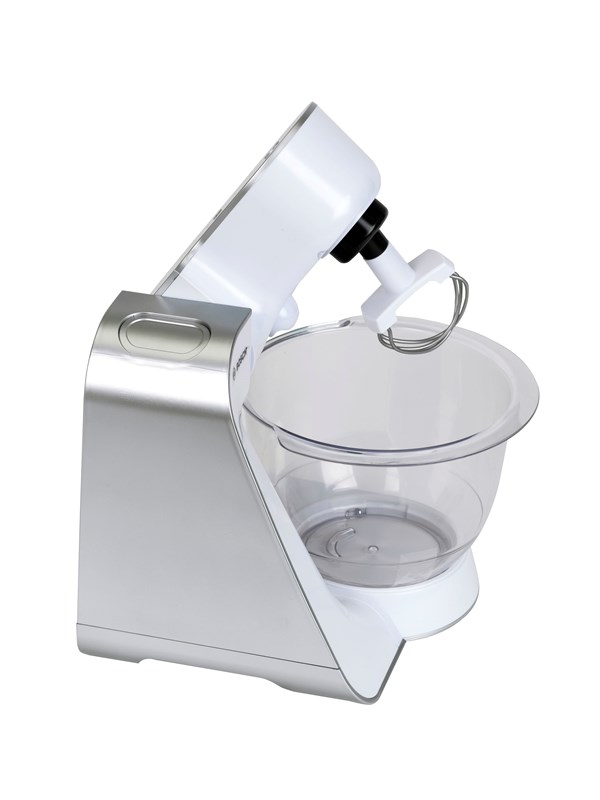 Bosch Mini Køkkenmaskine m. Lyd/Lys - 19 cm - MUM 5 - Hvid/Sølv