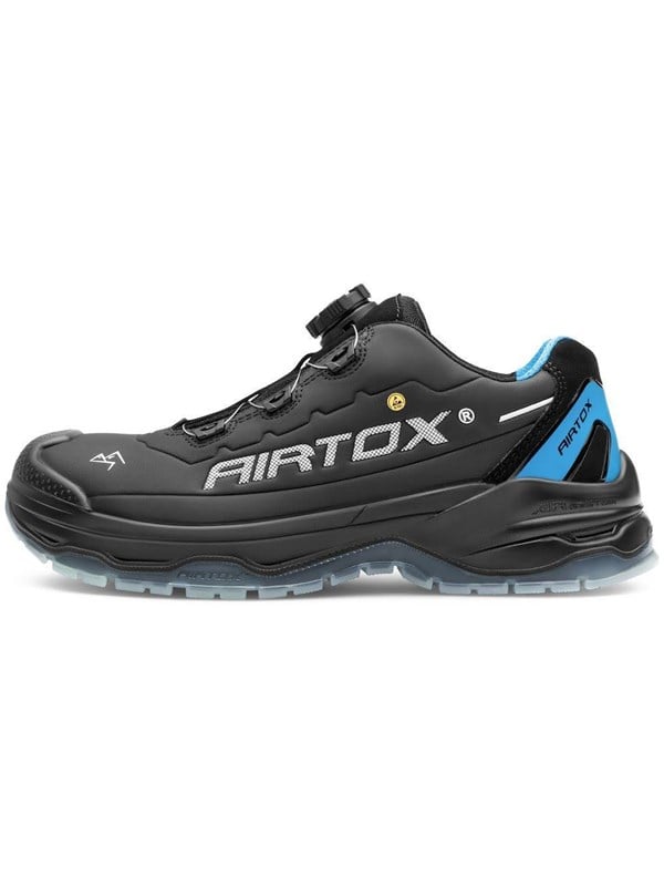 AIRTOX TX11 sikkerhedssko TX11 TransAm, Whitelayer sømværn, PRO smart lacing, sort/blå - Str. 40