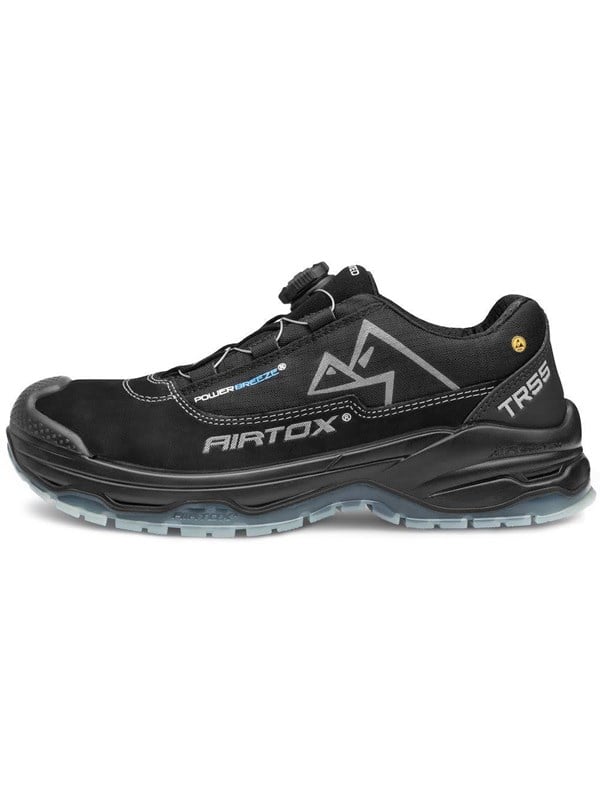 AIRTOX TR55 sikkerhedssko, Whitelayer sømværn, PRO smart lacing, sort - Str. 40