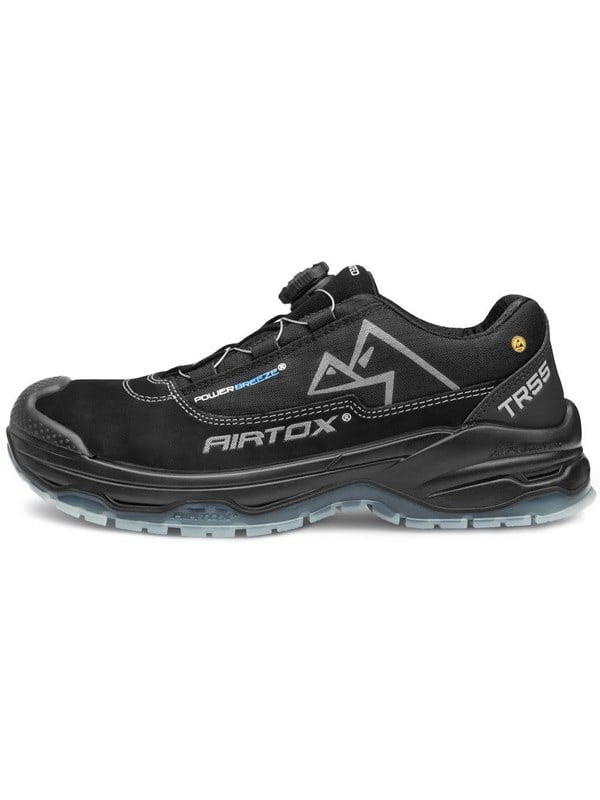 AIRTOX TR55 sikkerhedssko, Whitelayer sømværn, PRO smart lacing, sort - Str. 47