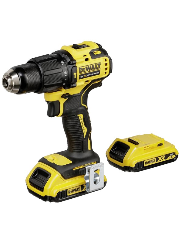 DeWALT DCD796P2T-QW elektrisk skruetrækker & slagbor 2000 rpm Sort, Gul