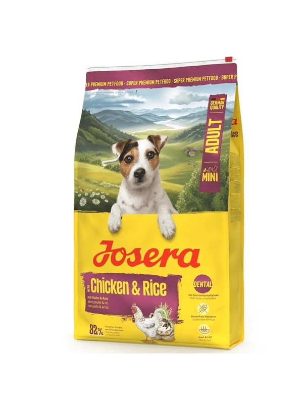 JOSERA Adult Mini Chicken & Rice - tørfoder til små hunde, 10 kg