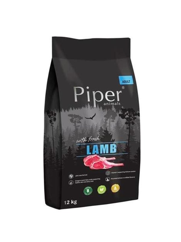 Dolina Noteci Piper Animals with lamb - dry dog food - 12kg billede