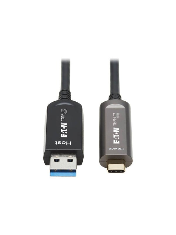 Tripp Lite Eaton Series USB-A to USB C Active Optical Cable Backward Compatible M/M 10M
