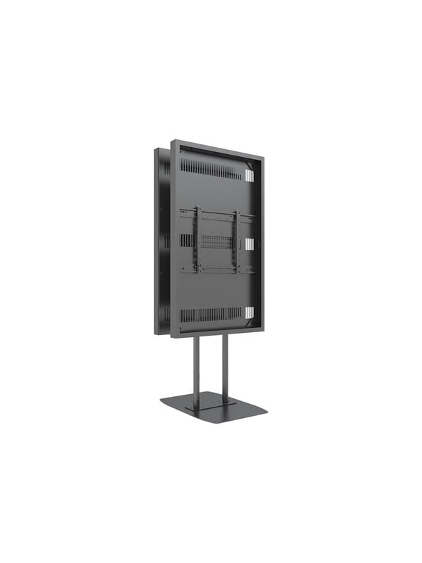 Multibrackets M Pro Series mounting kit - for digital signage display - dual pole - black - Maks 50 kg - Maks størrelse 65"