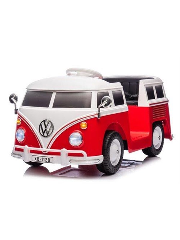 VW T1 12V Ride-On Vehicle with Leather Seat billede