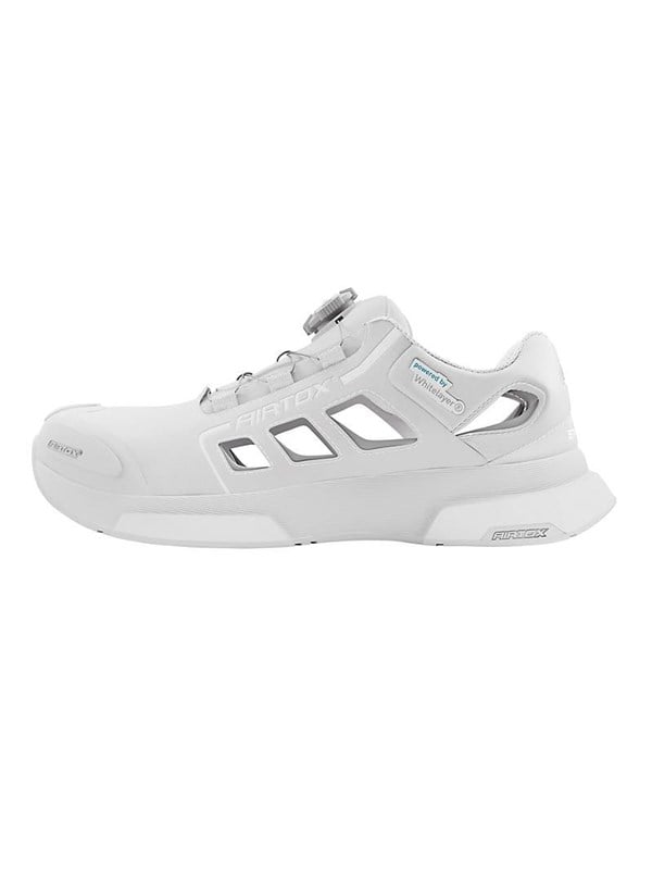 AIRTOX FW22 sikkerhedssandal, PRO smart lacing, Styrosoft sål 3.0, clean white - Str. 48