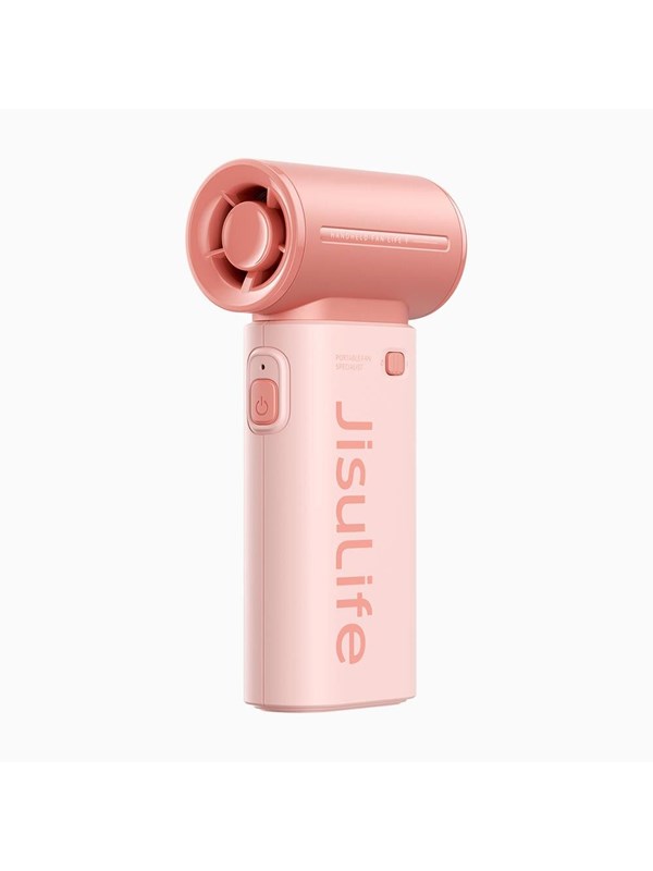 Jisulife rankinis ventiliatorius Life9 5000mAh Portable Mini Blower USB Fan –  rožinės spalvos