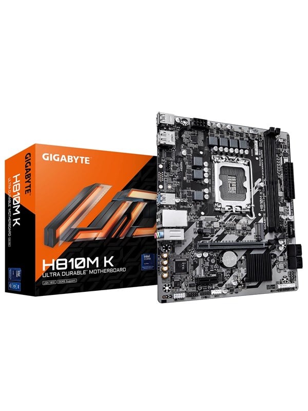 GIGABYTE H810M K Bundkort - Intel H810 - Intel LGA1851 - DDR5 RAM - Micro-ATX