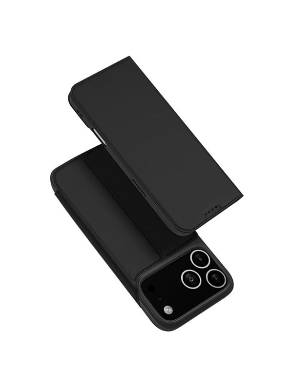 Dux Ducis Skin Pro Case for iPhone 17 Pro Max with Flip and Card Slot - Black