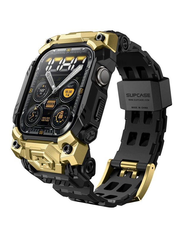 SUPCASE Unicorn Beetle Ore Case for Apple Watch 10 / 11 (46 mm) - Black & Gold