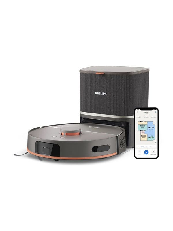 Philips Robotstøvsuger HomeRun 5000 Series XU5100 - vacuum cleaner - robotic - 1 battery - cashmere grey Philips Robotstøvsuger HomeRun 5000 Series XU5100 - vacuum cleaner - robotic - 1 battery - cashmere grey