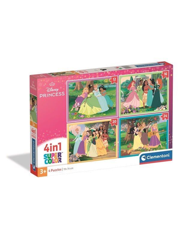 Clementoni Puzzle 4in1 Disney Princess (12 16 20 24 pieces) Floor