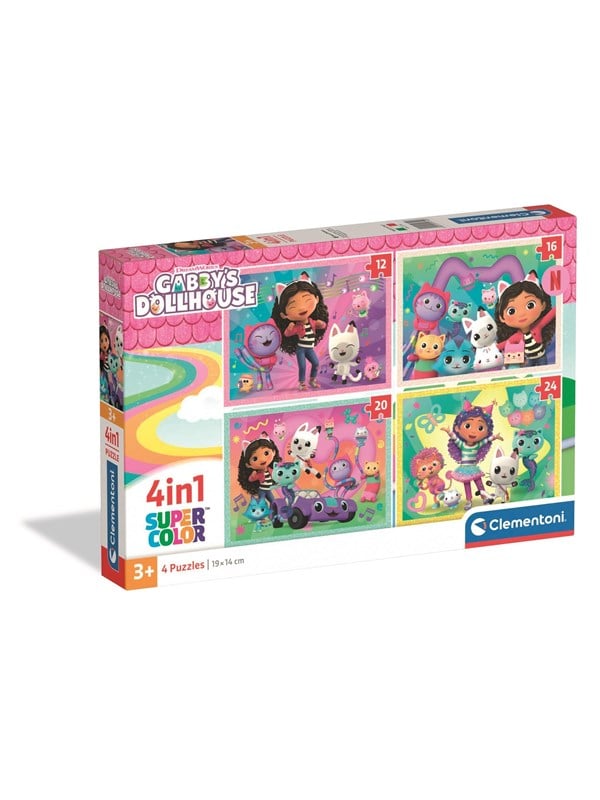 Clementoni Puslespil 4-i-1 Gabby's Dollhouse Floor