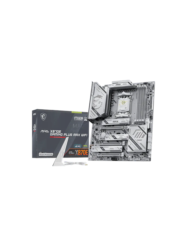 MSI MAG X870E GAMING PLUS MAX WIFI Bundkort - AMD X870E - AMD AM5 - DDR5 RAM - ATX billede