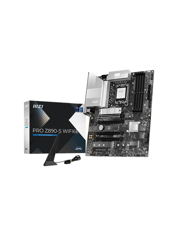 MSI PRO Z890-S WIFI6E Bundkort - Intel Z890 - Intel LGA1851 - DDR5 RAM - ATX