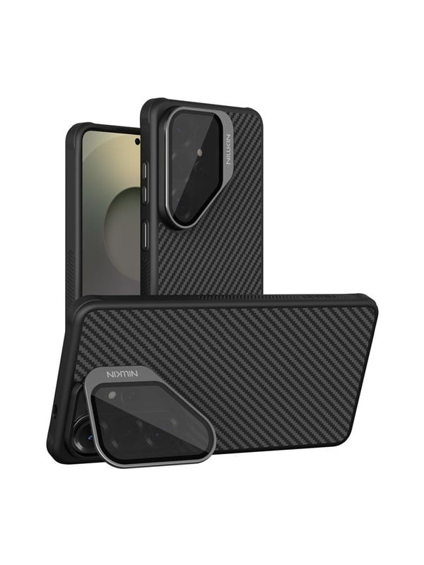Nillkin CarboProp Magnetic Case with Camera Cover and Stand MagSafe Compatible for Samsung S26 Ultra - Black